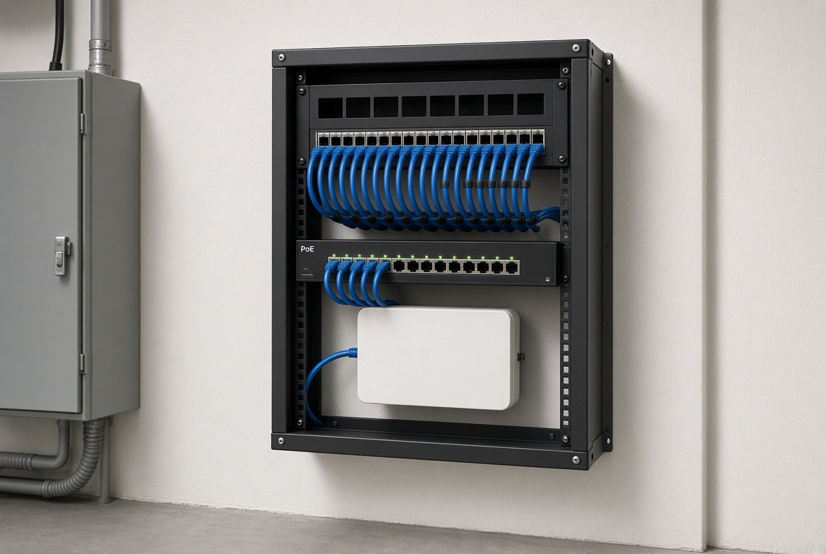 Network rack and structured cabling